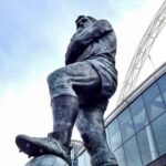 Football hero statue